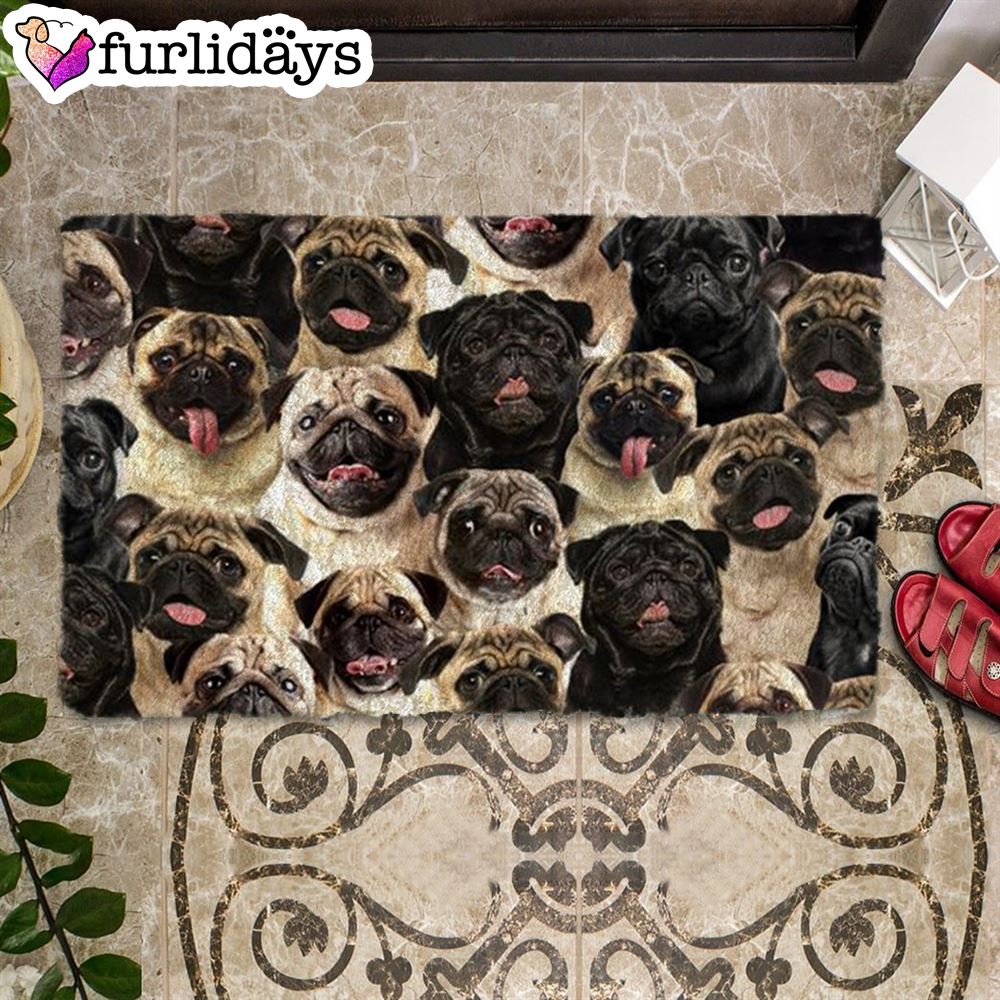 A Bunch Of Pugs Doormat Xmas Welcome Mats Gift For Dog Lovers 2 A Bunch Of Pugs Doormat Xmas Welcome Mats Gift For Dog Lovers 2