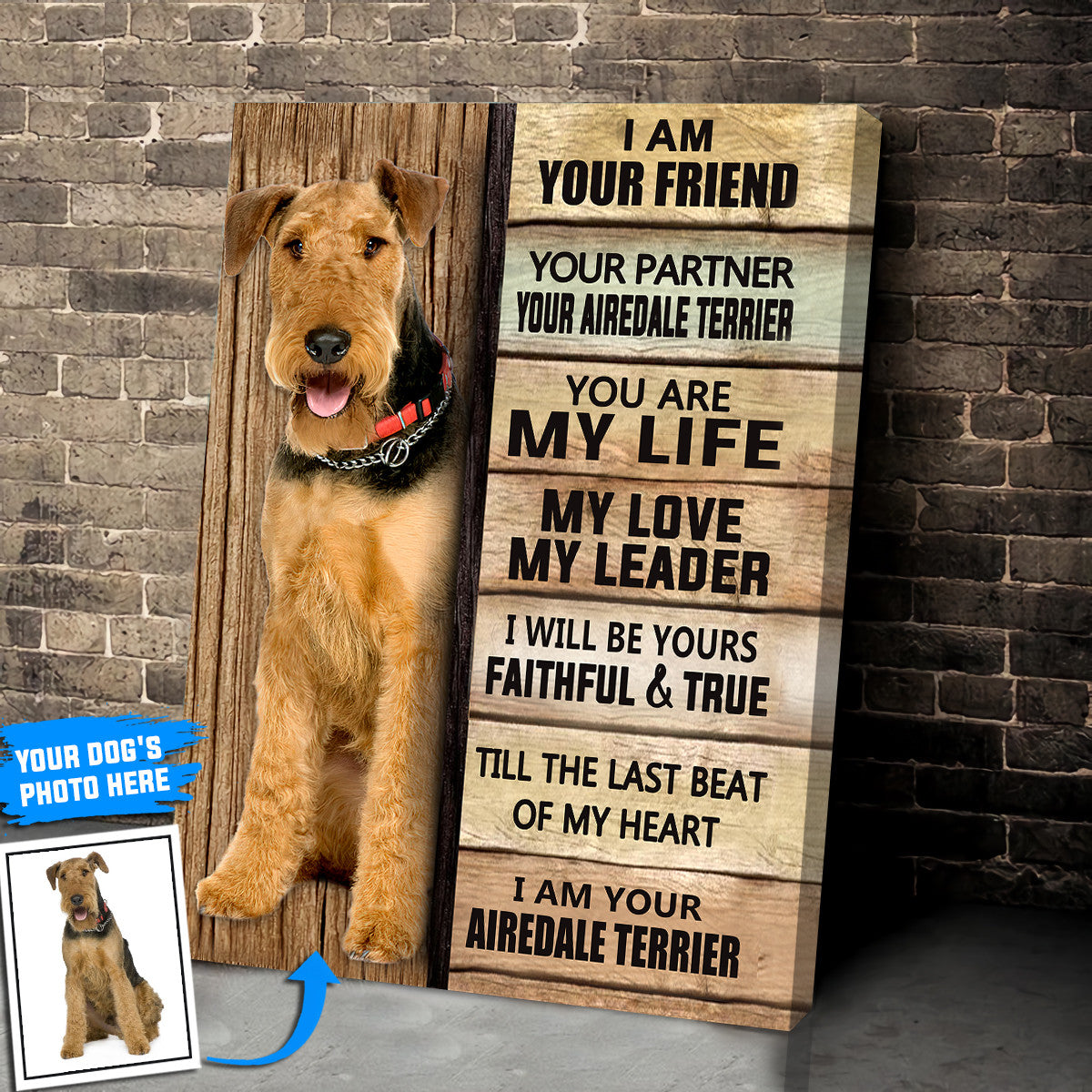 Airedale Terrier Personalized Poster Canvas Dog Canvas Wall Art Dog Lovers Gifts For Him Or Her 2 Airedale Terrier Personalized Poster Canvas Dog Canvas Wall Art Dog Lovers Gifts For Him Or Her 2