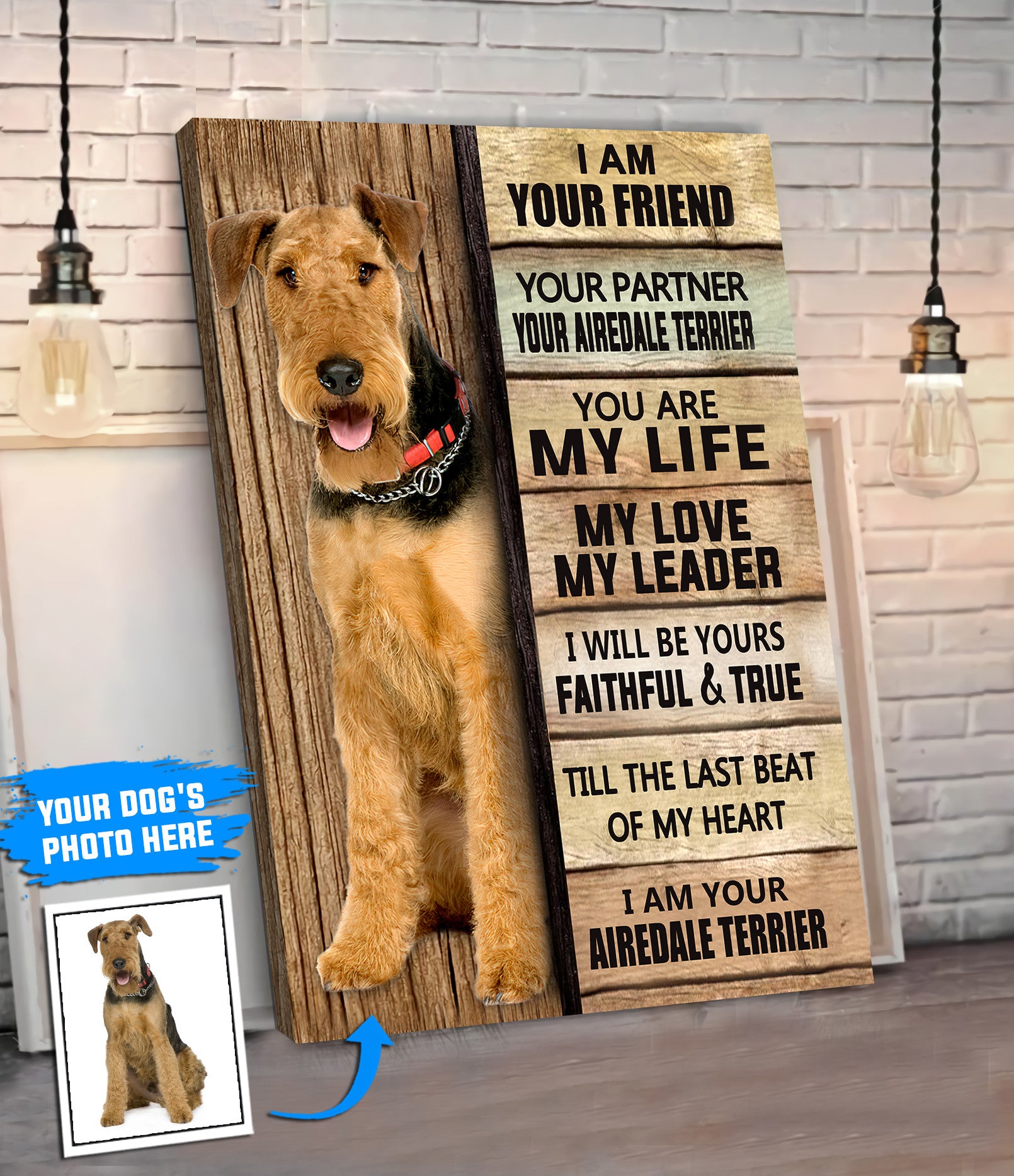 Airedale Terrier Personalized Poster Canvas Dog Canvas Wall Art Dog Lovers Gifts For Him Or Her 4 Airedale Terrier Personalized Poster Canvas Dog Canvas Wall Art Dog Lovers Gifts For Him Or Her 4