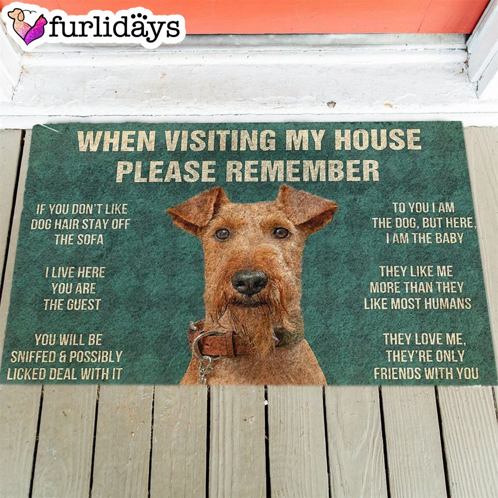 Airedale Terrier s Rules Doormat Xmas Welcome Mats Gift For Dog Lovers 1 Airedale Terrier s Rules Doormat Xmas Welcome Mats Gift For Dog Lovers 1