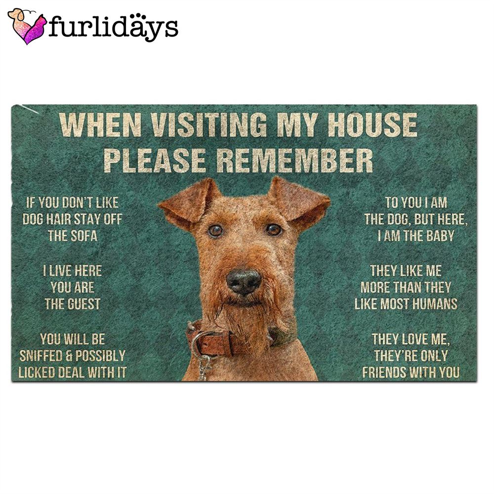 Airedale Terrier s Rules Doormat Xmas Welcome Mats Gift For Dog Lovers 2 Airedale Terrier s Rules Doormat Xmas Welcome Mats Gift For Dog Lovers 2