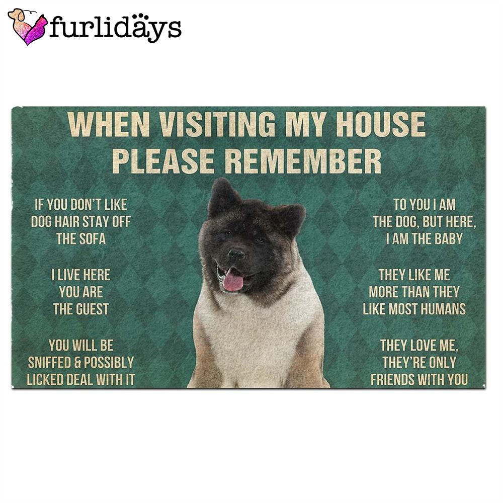 Akita s Rules Doormat Xmas Welcome Mats Gift For Dog Lovers 2 Akita s Rules Doormat Xmas Welcome Mats Gift For Dog Lovers 2