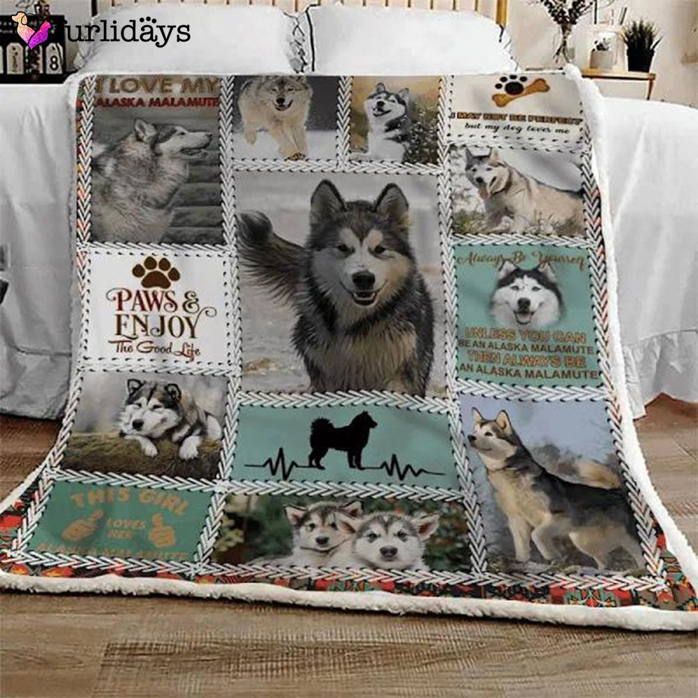 Alaskan Malamute Enjoy Blanket Gift For Christmas Home Decor Bedding Couch Sofa Soft Alaskan Malamute Enjoy Blanket Gift For Christmas Home Decor Bedding Couch Sofa Soft