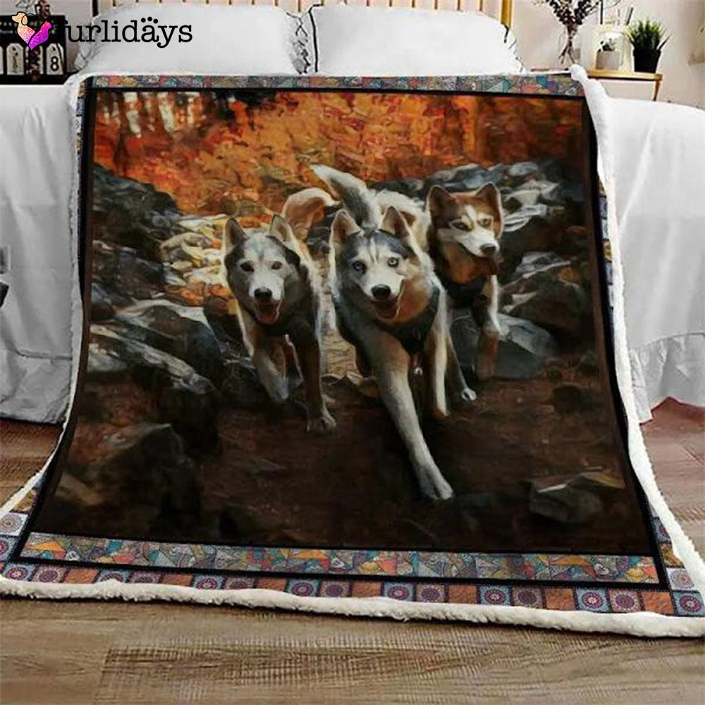 Alaskan Malamute Running Blanket Gift For Christmas Home Decor Bedding Couch Alaskan Malamute Running Blanket Gift For Christmas Home Decor Bedding Couch