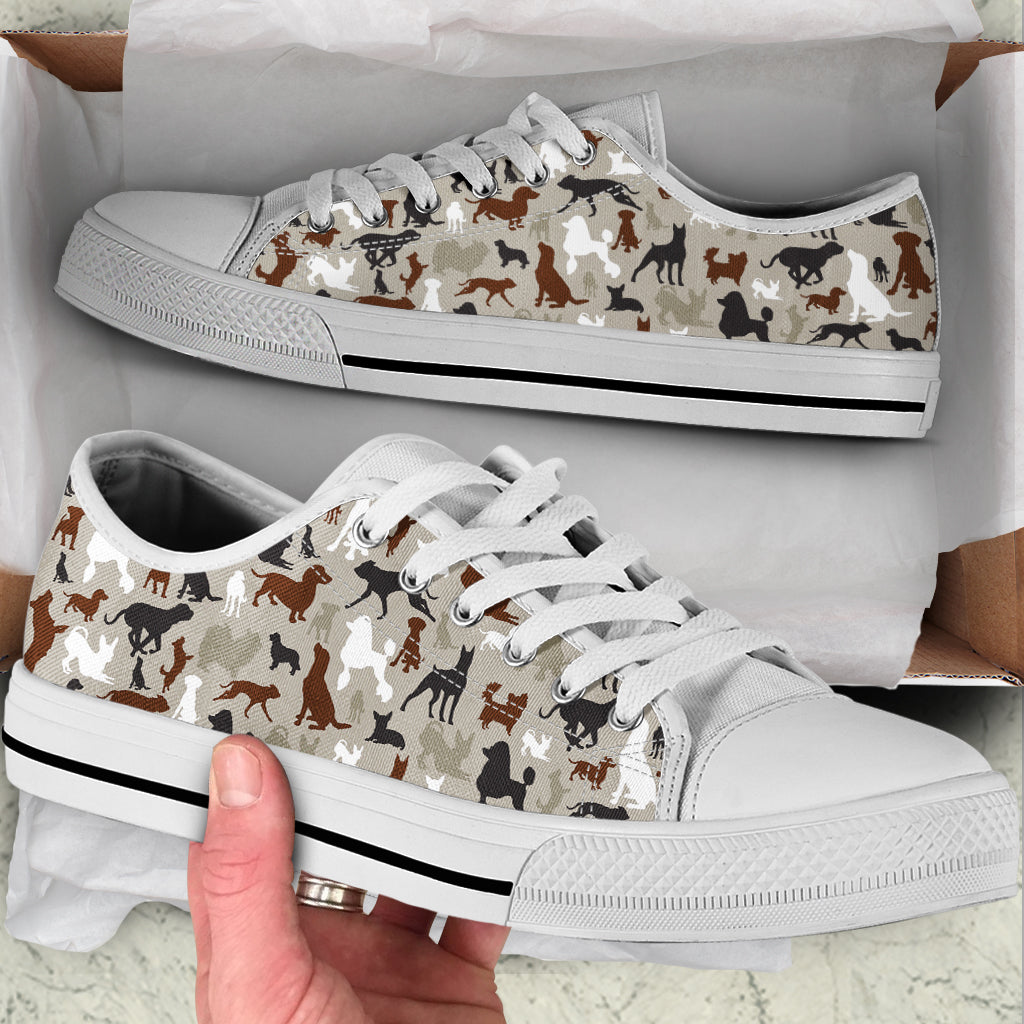 All Dog Lover Low Top Pattern Sk Low Top Shoes Sneaker For Dog Walking Best Gift For Dog Mom 1