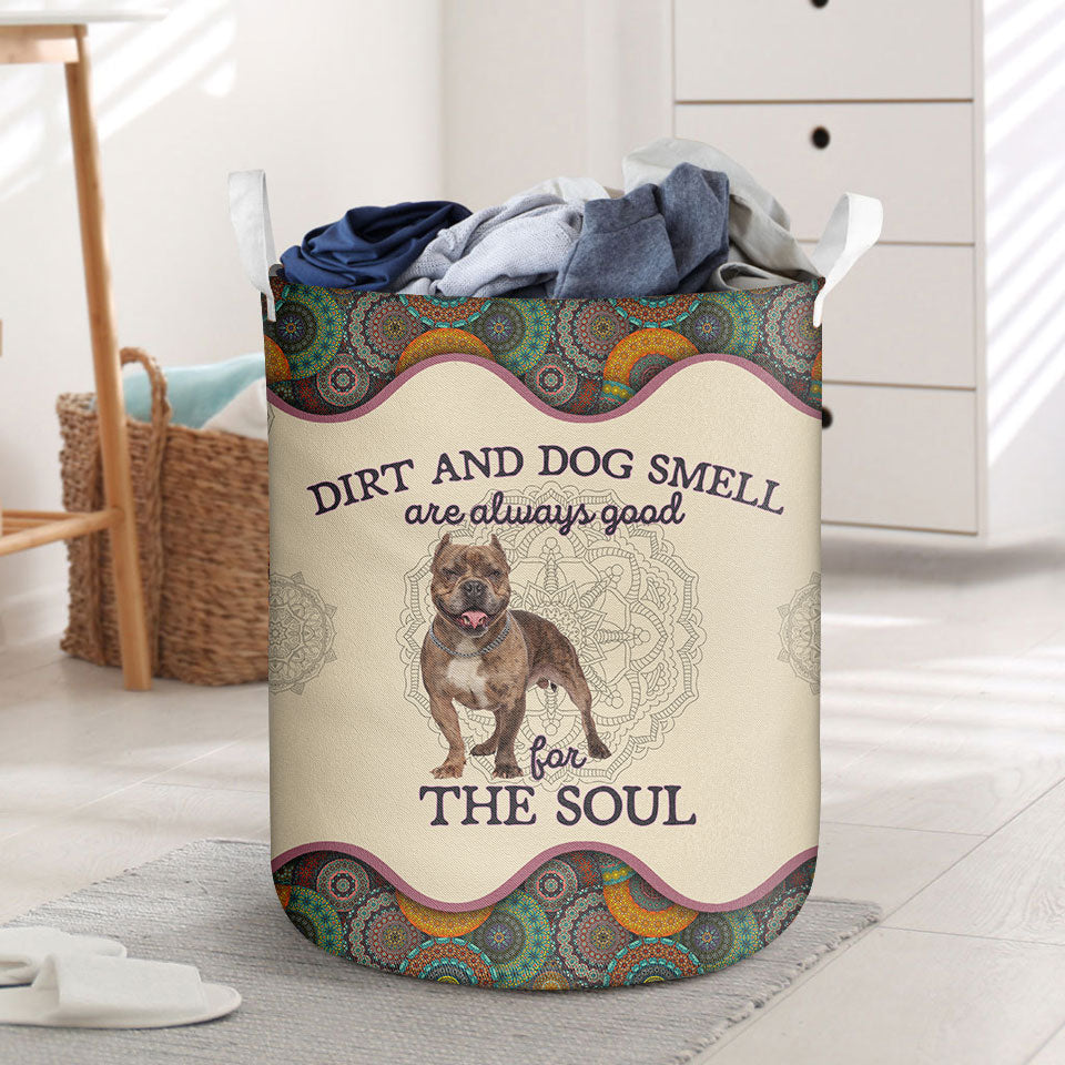 American Bully Dirt And Smell Laundry Basket Dog Laundry Basket Mother Gift Gift For Dog Lovers 1