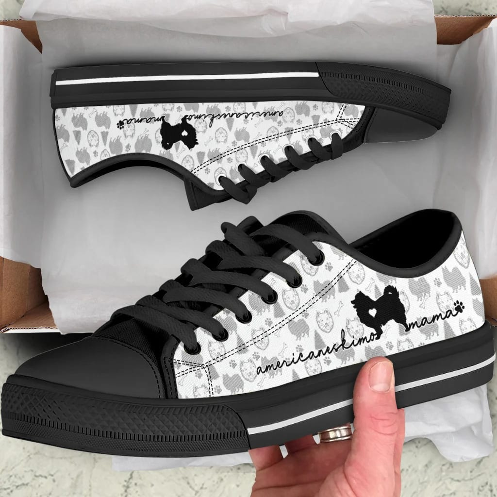 American Eskimo Low Top Shoes Sneaker For Dog Walking Dog Lovers Gifts for Him or Her 2 American Eskimo Low Top Shoes Sneaker For Dog Walking Dog Lovers Gifts for Him or Her 2