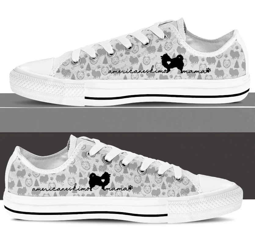 American Eskimo Low Top Shoes Sneaker For Dog Walking Dog Lovers Gifts for Him or Her 3 American Eskimo Low Top Shoes Sneaker For Dog Walking Dog Lovers Gifts for Him or Her 3