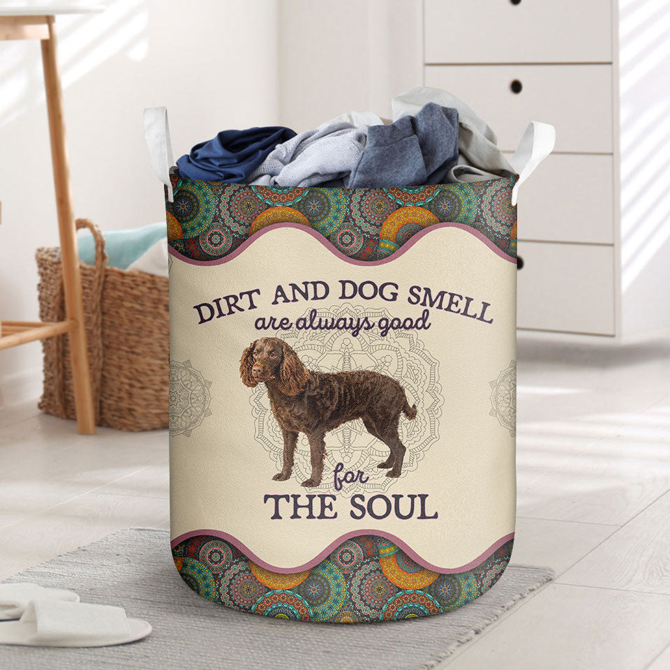 American Water Spaniel Dirt And Smell Laundry Basket Dog Laundry Basket Mother Gift Gift For Dog Lovers 1