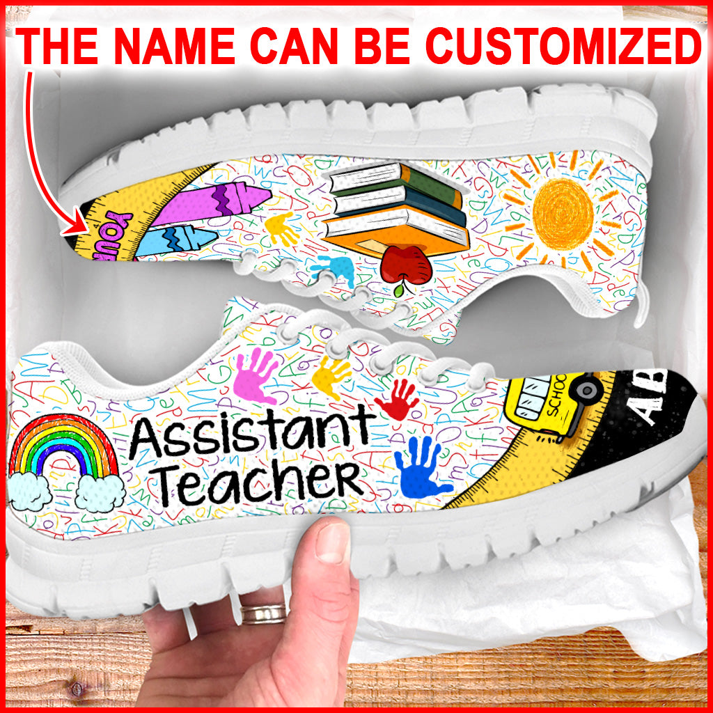 Assistant Teacher Shoes Bus Ruler Sneaker Walking Shoes Personalized Custom Best Gift For Teacher s Day 1