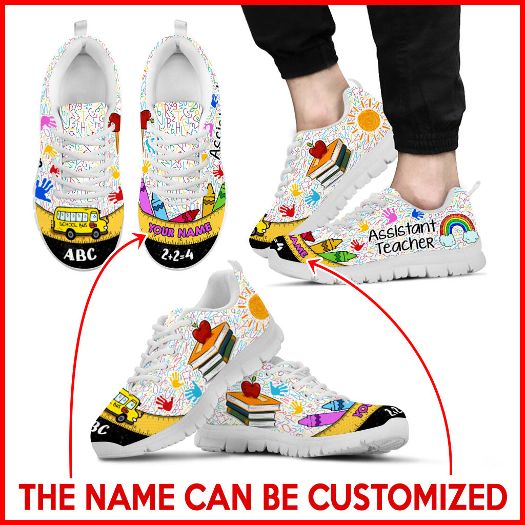 Assistant Teacher Shoes Bus Ruler Sneaker Walking Shoes Personalized Custom Best Gift For Teacher s Day 2