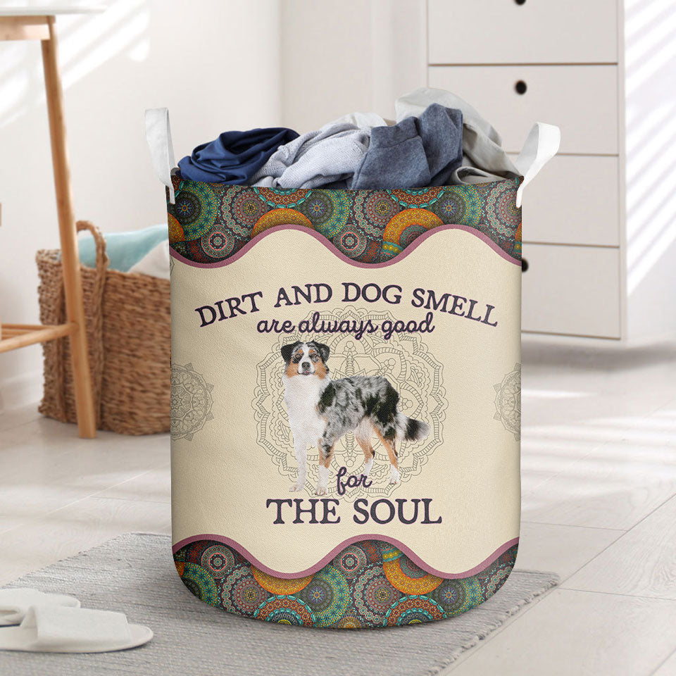 Australian Shepherd Dirt And Smell Laundry Basket Dog Laundry Basket Mother Gift Gift For Dog Lovers 1 Australian Shepherd Dirt And Smell Laundry Basket Dog Laundry Basket Mother Gift Gift For Dog Lovers 1