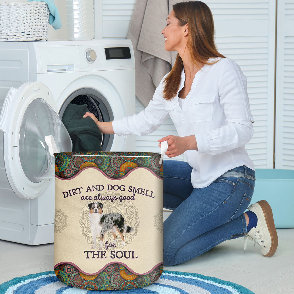 Australian Shepherd Dirt And Smell Laundry Basket Dog Laundry Basket Mother Gift Gift For Dog Lovers 3 Australian Shepherd Dirt And Smell Laundry Basket Dog Laundry Basket Mother Gift Gift For Dog Lovers 3