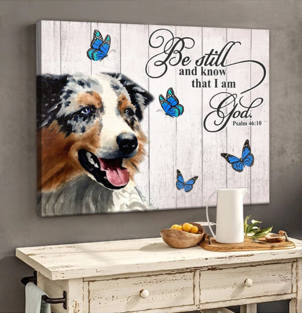 Australian Shepherd Matte Canvas – Dog Wall Art Prints – Canvas Wall Art Decor