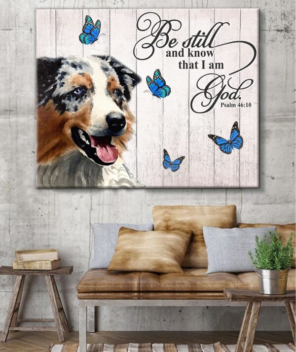 Australian Shepherd Matte Canvas – Dog Wall Art Prints – Canvas Wall Art Decor