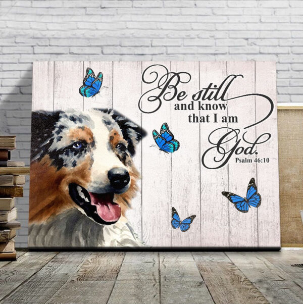 Australian Shepherd Matte Canvas – Dog Wall Art Prints – Canvas Wall Art Decor