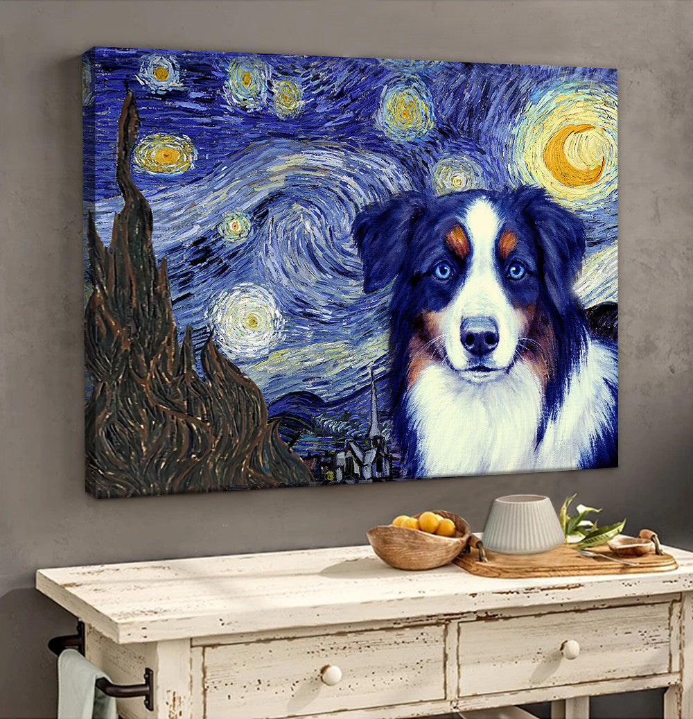 Australian Shepherd Poster Matte Canvas Dog Wall Art Prints Canvas Wall Art Decor 2 Australian Shepherd Poster Matte Canvas Dog Wall Art Prints Canvas Wall Art Decor 2