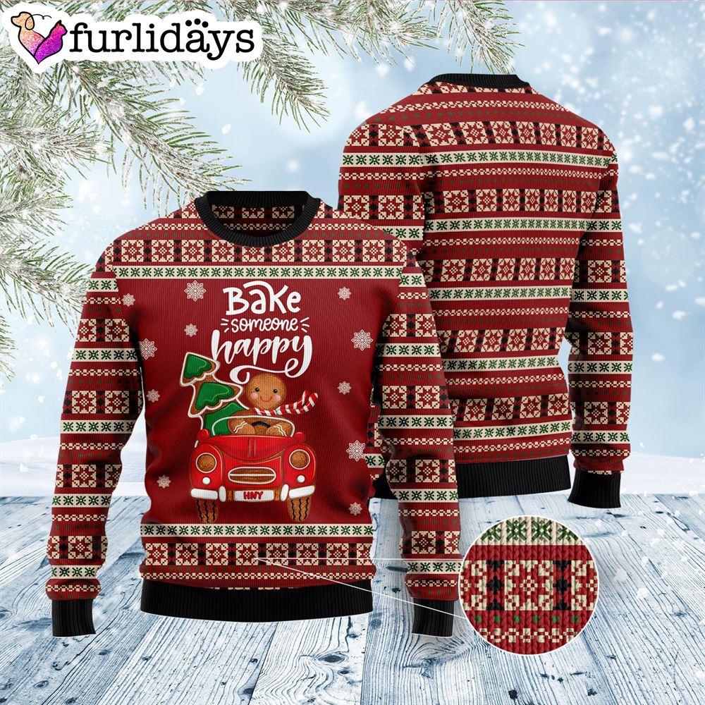 Bake Someone Happy Ugly Christmas Sweater Xmas Gifts For Dog Lovers Gift For Christmas 3 Bake Someone Happy Ugly Christmas Sweater Xmas Gifts For Dog Lovers Gift For Christmas 3