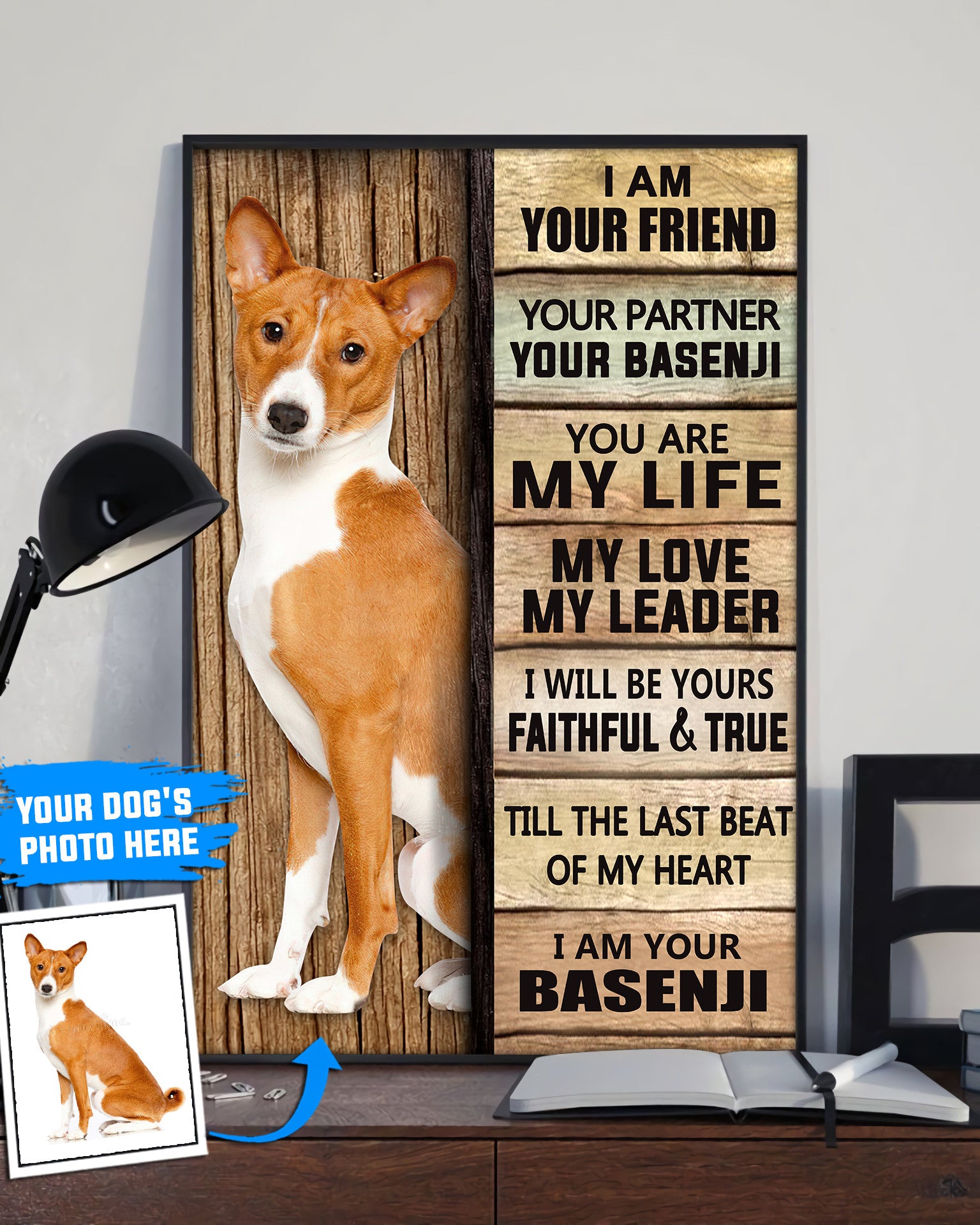 Basenji Personalized Poster Canvas Dog Canvas Wall Art Dog Lovers Gifts For Him Or Her 3