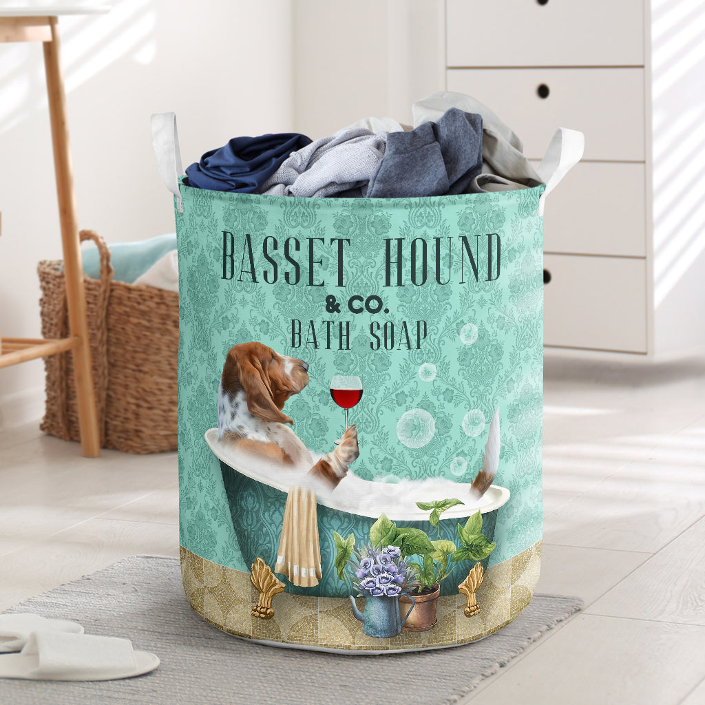 Basset Hound And Bath Soap Laundry Basket Dog Laundry Basket Mother Gift Gift For Dog Lovers 1 Basset Hound And Bath Soap Laundry Basket Dog Laundry Basket Mother Gift Gift For Dog Lovers 1
