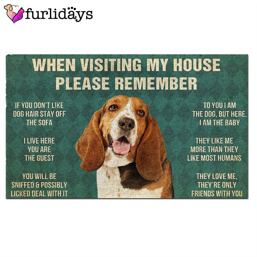 Basset Hound s Rules Doormat Funny Doormat Gift For Dog Lovers 2 Basset Hound s Rules Doormat Funny Doormat Gift For Dog Lovers 2