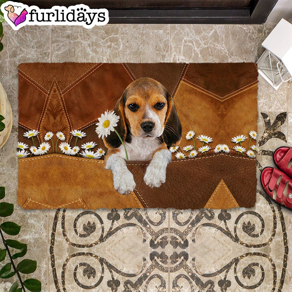 Beagle Holding Daisy Doormat Xmas Welcome Mats Gift For Dog Lovers 1 Beagle Holding Daisy Doormat Xmas Welcome Mats Gift For Dog Lovers 1