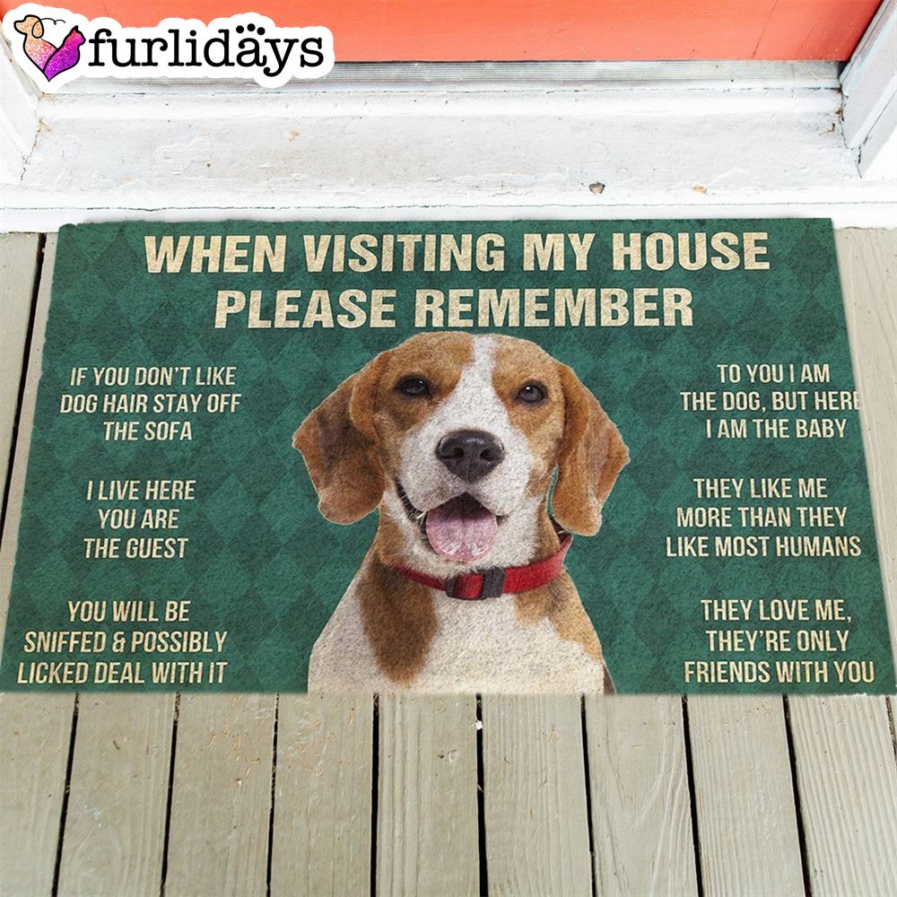 Beagle s Rules Doormat Xmas Welcome Mats Gift For Dog Lovers 1 Beagle s Rules Doormat Xmas Welcome Mats Gift For Dog Lovers 1