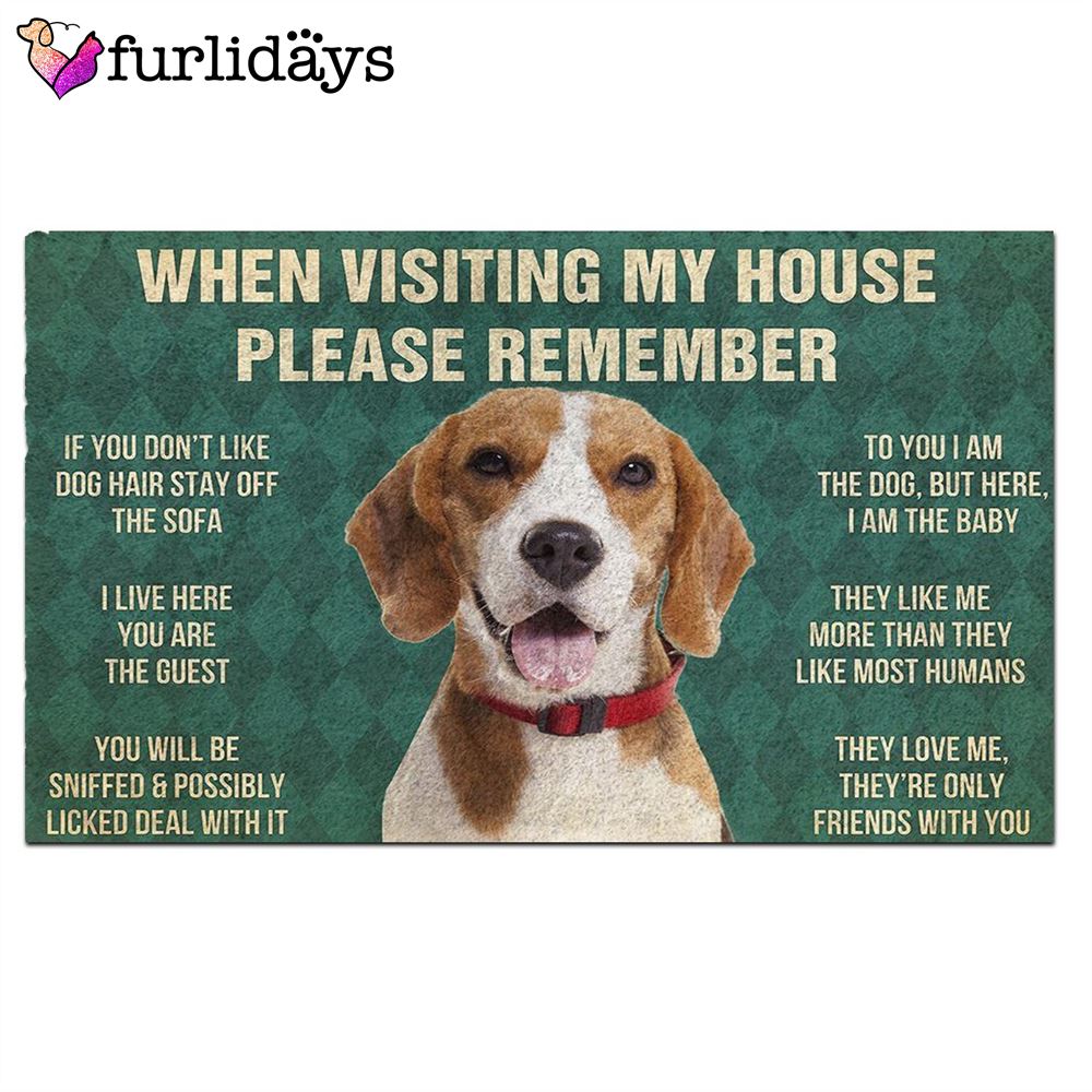 Beagle s Rules Doormat Xmas Welcome Mats Gift For Dog Lovers 2 Beagle s Rules Doormat Xmas Welcome Mats Gift For Dog Lovers 2