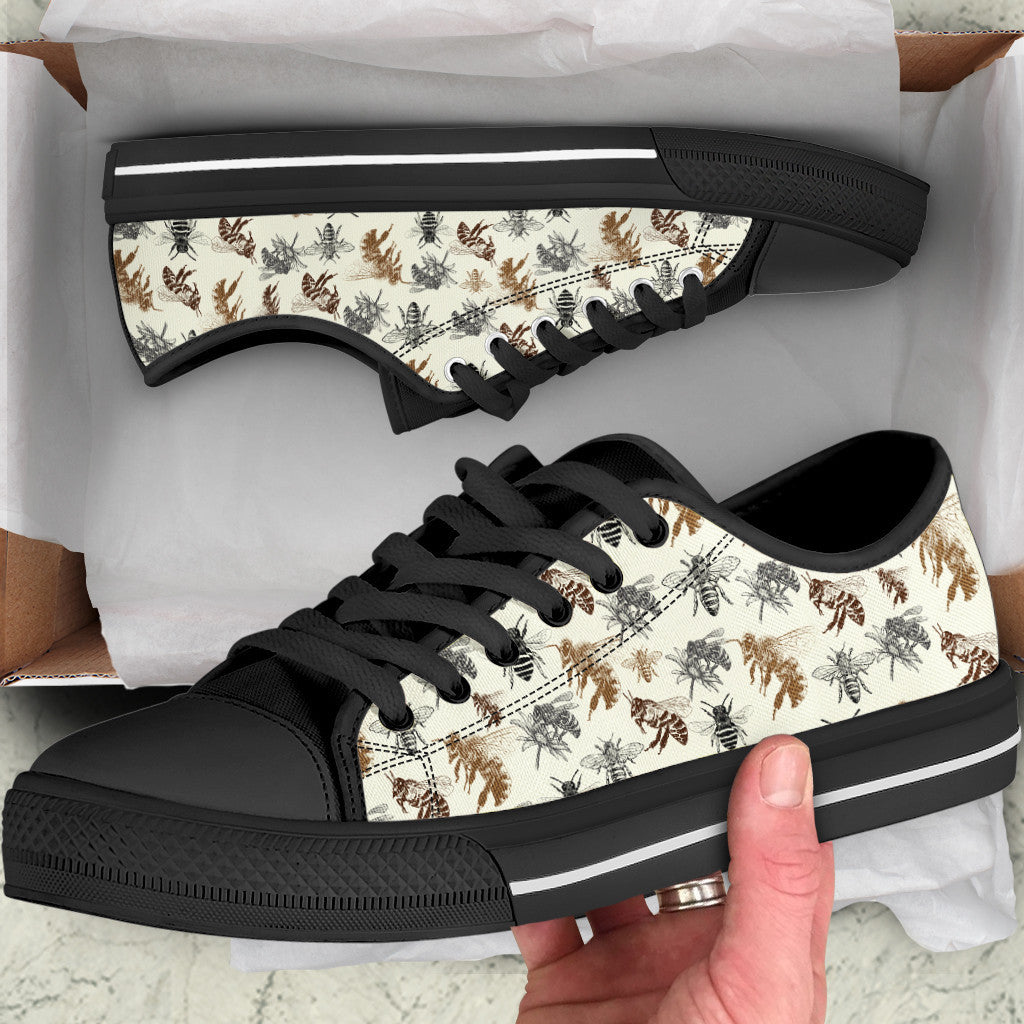 Bee Low Top Shoes Sneaker For Pet Walking Lowtop Casual Shoes Gift For Adults 2 Bee Low Top Shoes Sneaker For Pet Walking Lowtop Casual Shoes Gift For Adults 2