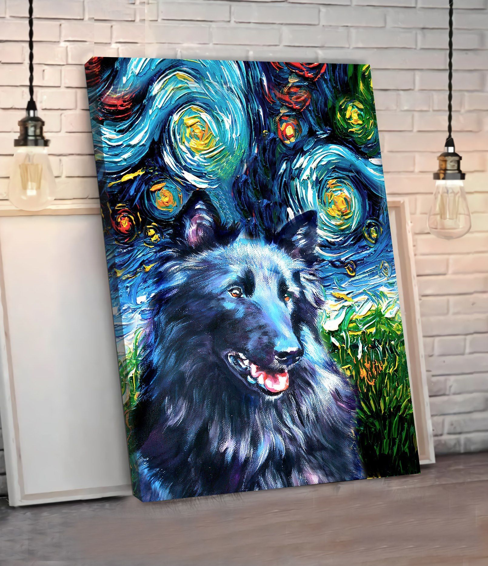 Belgian Shepherd Dog Poster Matte Canvas Dog Canvas Art Poster To Print Gift For Dog Lovers 2