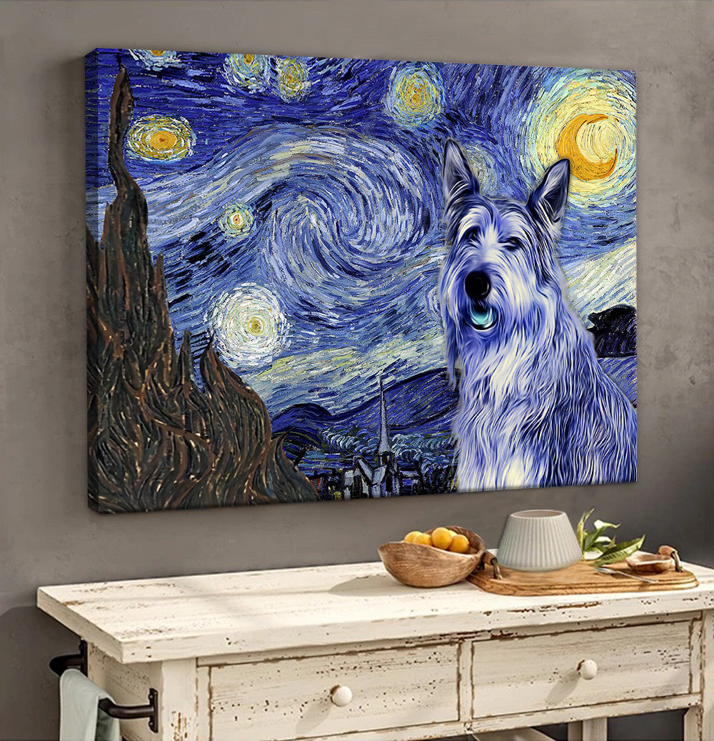 Berger Picard Poster Matte Canvas Dog Wall Art Prints Painting On Canvas 2
