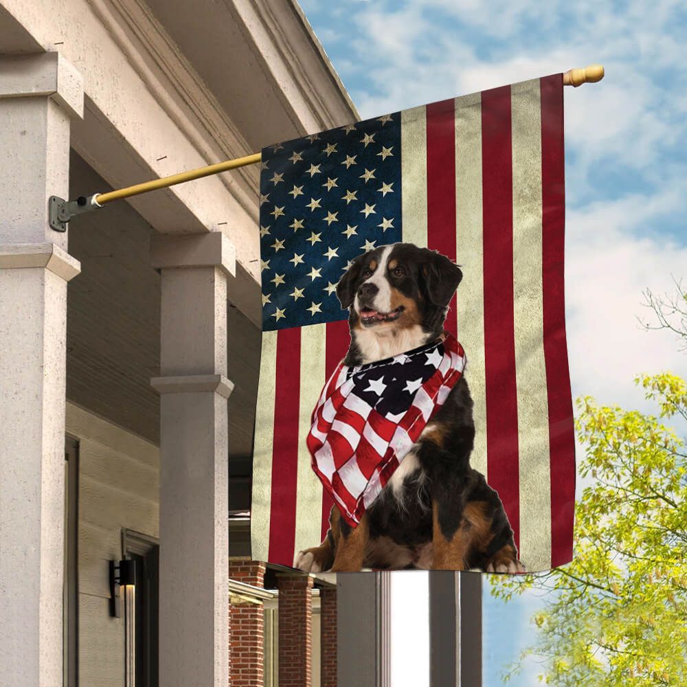Bernese Mountain Dog House Flag Dog Flags Outdoor Dog Lovers Gifts for Him or Her 1