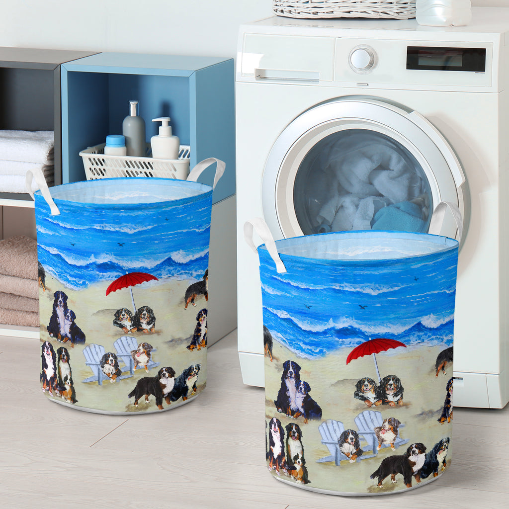 Bernese Mountain In Beach Laundry Basket Dog Laundry Basket Mother Gift Gift For Dog Lovers 4 Bernese Mountain In Beach Laundry Basket Dog Laundry Basket Mother Gift Gift For Dog Lovers 4