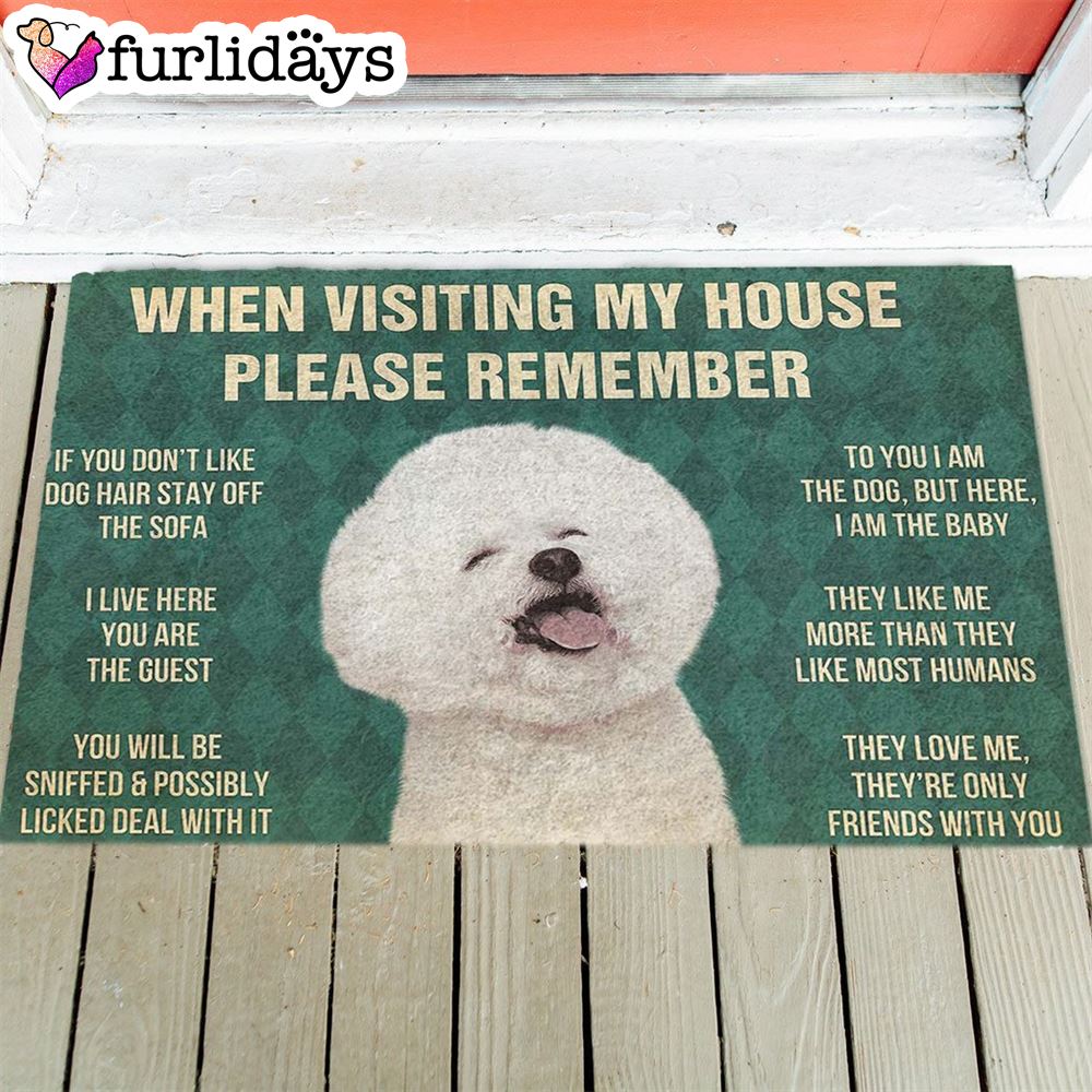 Bichons Frise s Rules Doormat Funny Doormat Gift For Dog Lovers 1 Bichons Frise s Rules Doormat Funny Doormat Gift For Dog Lovers 1