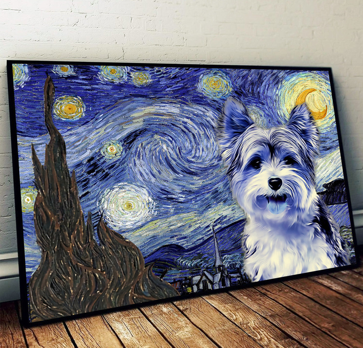 Biewer Terrier Poster Matte Canvas Dog Wall Art Prints Painting On Canvas 1 Biewer Terrier Poster Matte Canvas Dog Wall Art Prints Painting On Canvas 1