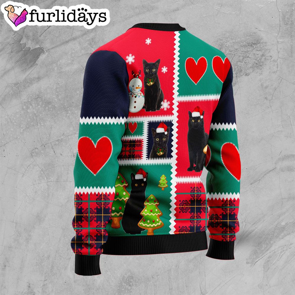 Black Cat Snow Ugly Christmas Sweater Xmas Gifts For Dog Lovers Gift For Christmas 2 Black Cat Snow Ugly Christmas Sweater Xmas Gifts For Dog Lovers Gift For Christmas 2