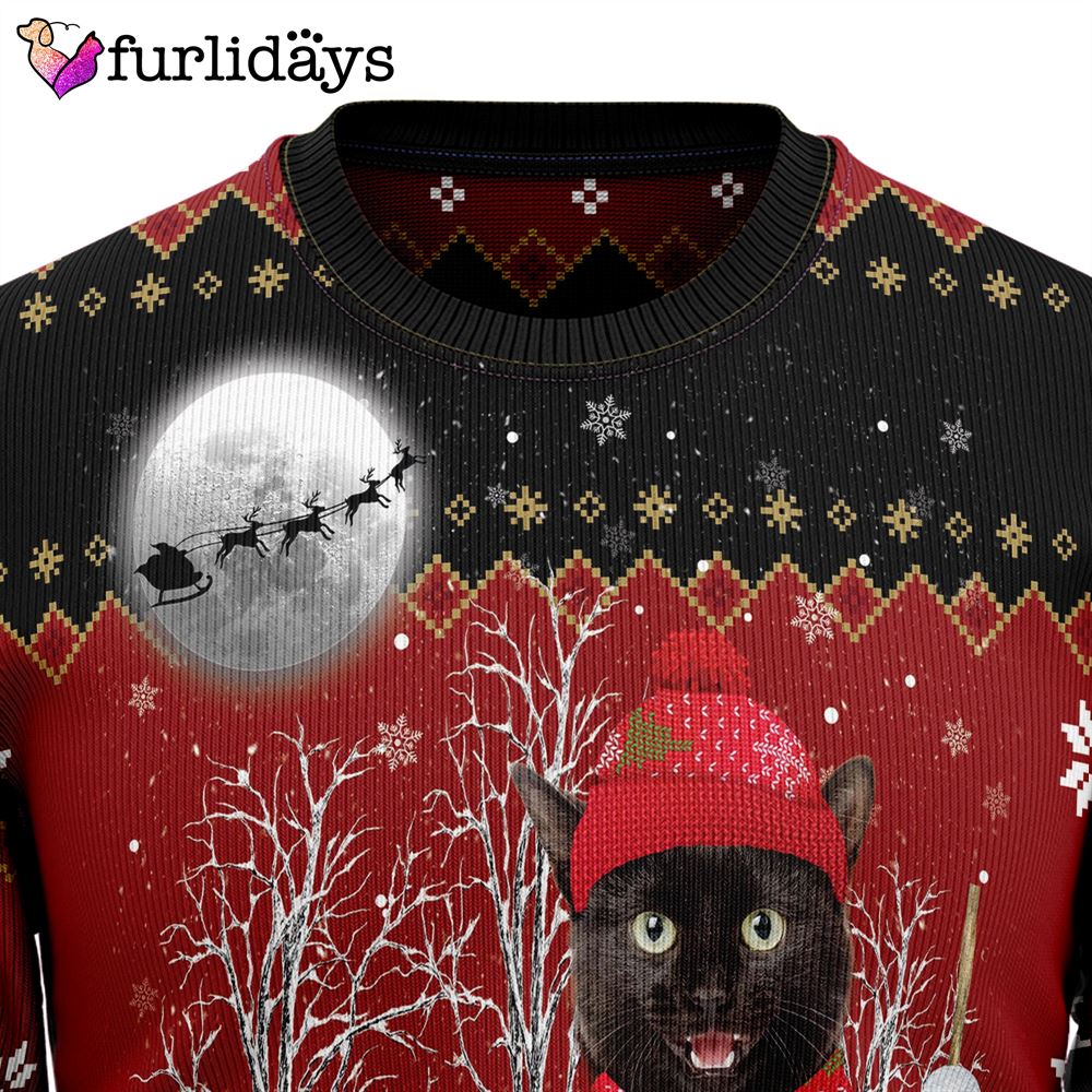 Black Cat Snowman Ugly Christmas Sweater Lover Xmas Sweater Gift Dog Memorial Gift 5 Black Cat Snowman Ugly Christmas Sweater Lover Xmas Sweater Gift Dog Memorial Gift 5