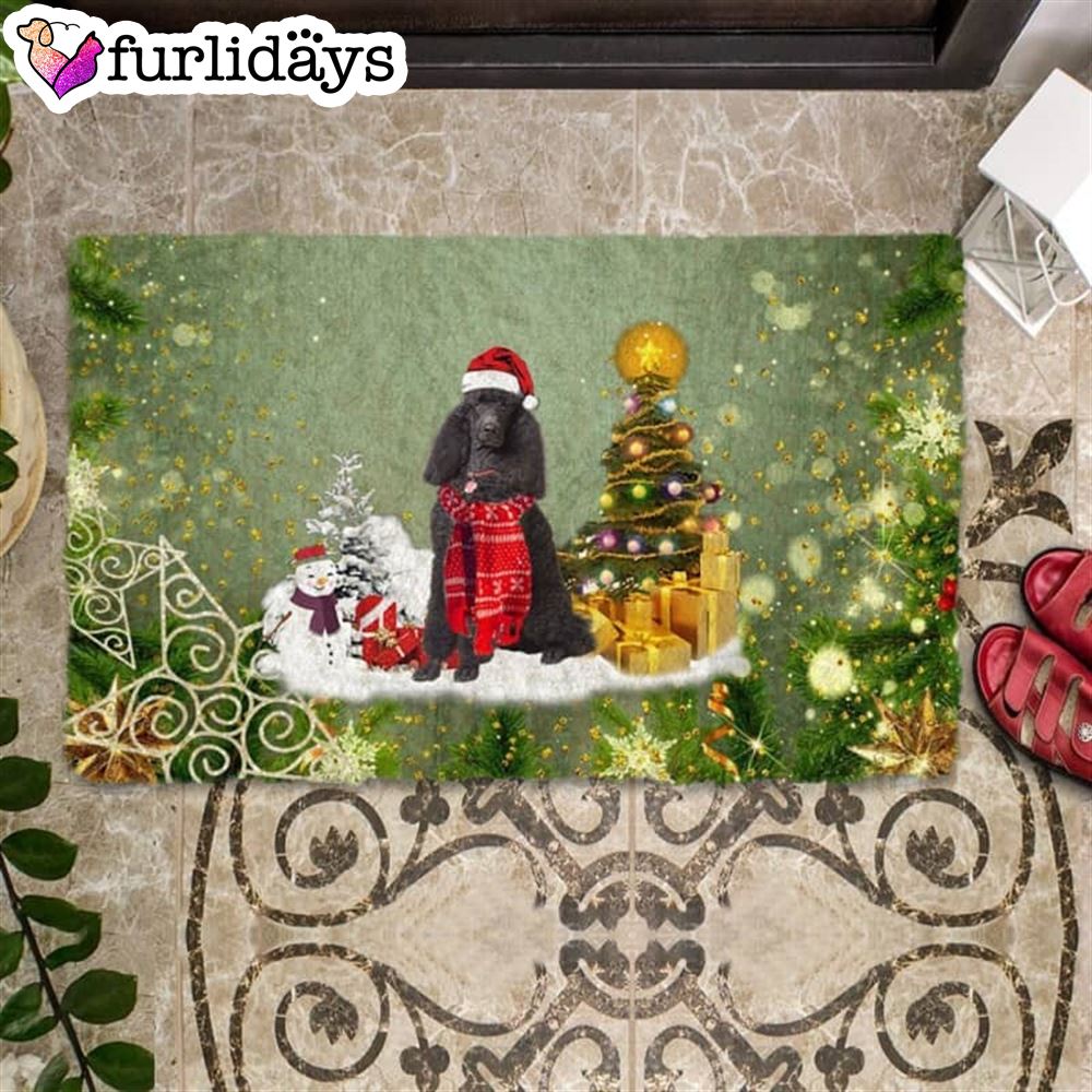 Black Poodle Merry Christmas Doormat Funny Doormat Gift For Dog Lovers 1 Black Poodle Merry Christmas Doormat Funny Doormat Gift For Dog Lovers 1