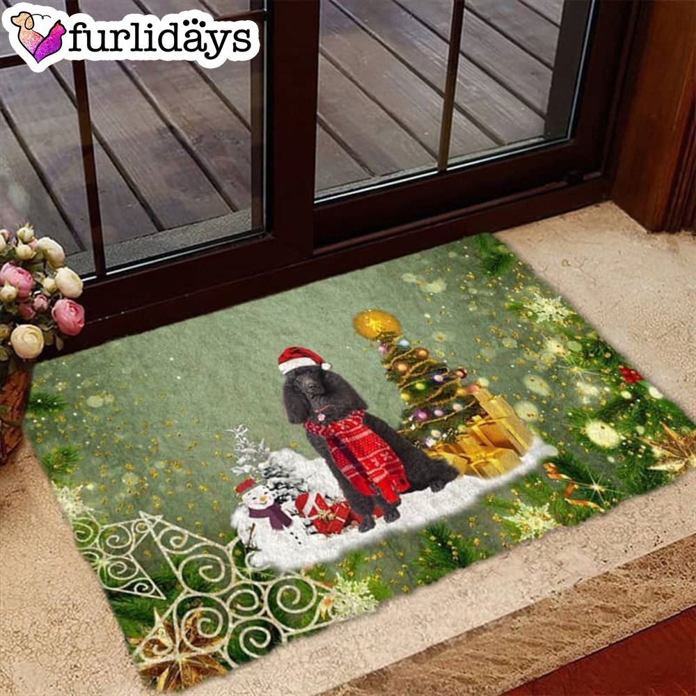 Black Poodle Merry Christmas Doormat Funny Doormat Gift For Dog Lovers 2 Black Poodle Merry Christmas Doormat Funny Doormat Gift For Dog Lovers 2