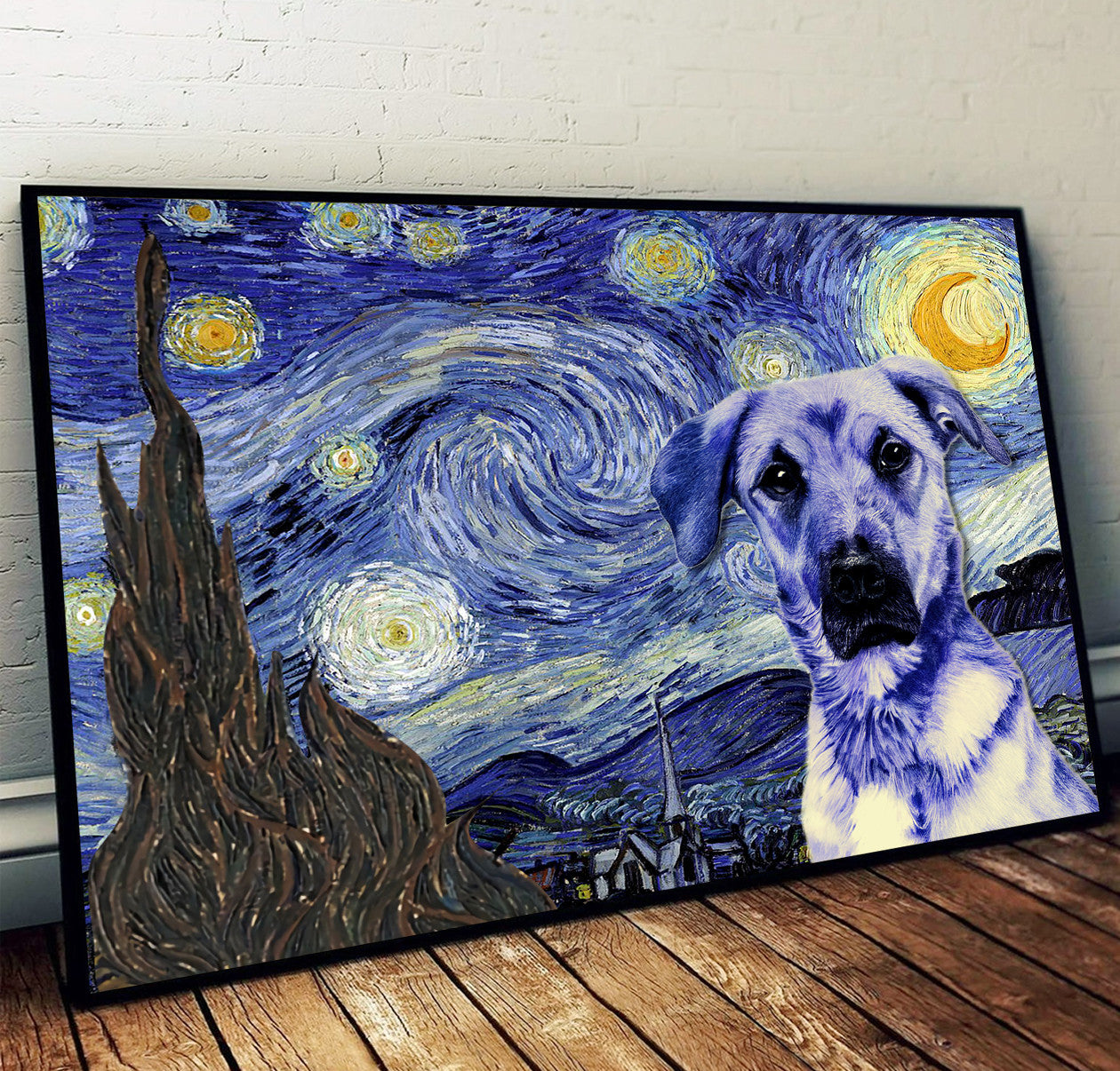 Blackmouth Cur Poster Matte Canvas Dog Wall Art Prints Painting On Canvas 1 Blackmouth Cur Poster Matte Canvas Dog Wall Art Prints Painting On Canvas 1