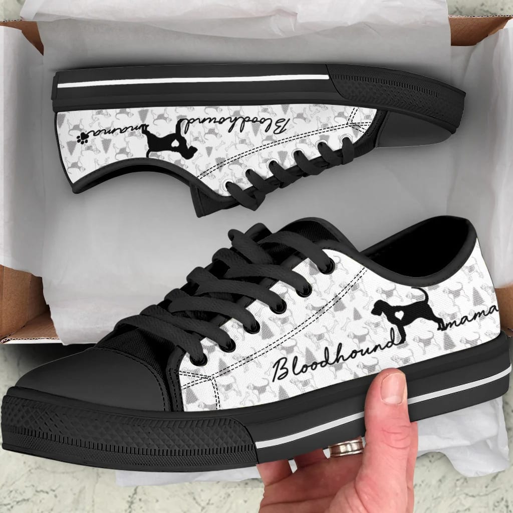 Bloodhound Low Top Sneaker For Dog Walking Dog Lovers Gifts for Him or Her 2