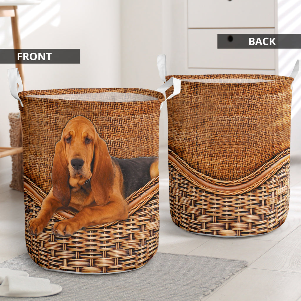 Bloodhound Rattan Texture Laundry Basket Dog Laundry Basket Mother Gift Gift For Dog Lovers 1 Bloodhound Rattan Texture Laundry Basket Dog Laundry Basket Mother Gift Gift For Dog Lovers 1