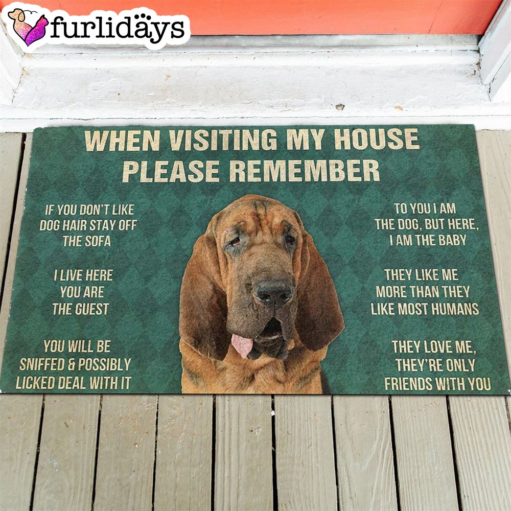 Bloodhound s Rules Doormat Funny Doormat Gift For Dog Lovers 1 Bloodhound s Rules Doormat Funny Doormat Gift For Dog Lovers 1