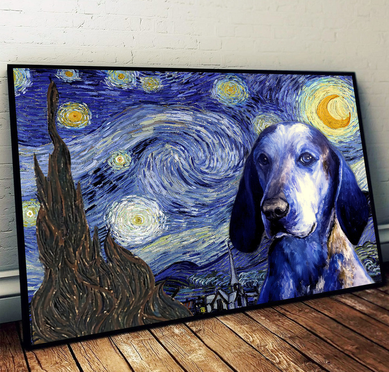 Bluetick Coonhound Poster Matte Canvas Dog Wall Art Prints Painting On Canvas 1 Bluetick Coonhound Poster Matte Canvas Dog Wall Art Prints Painting On Canvas 1