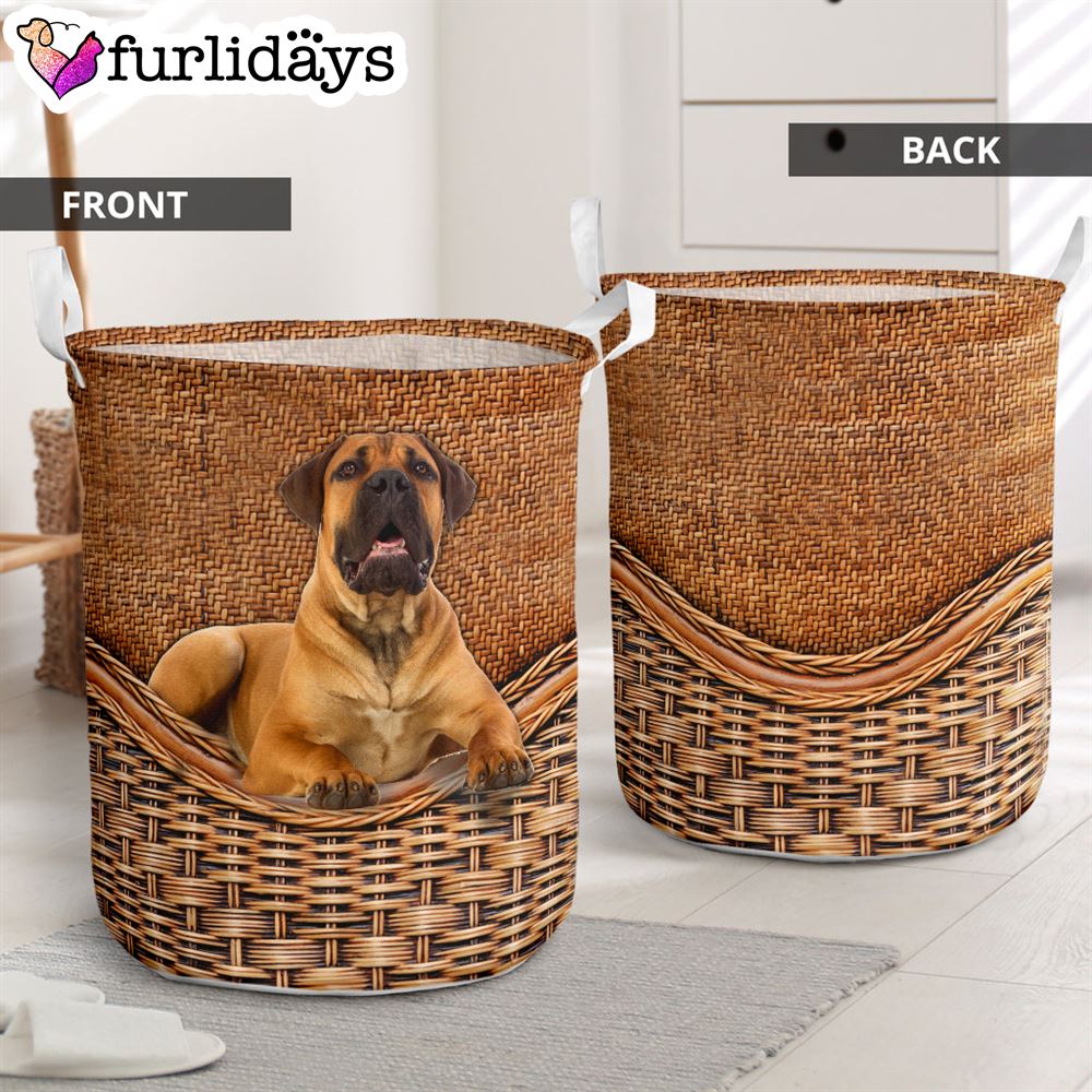 Boerboel Rattan Texture Laundry Basket Dog Laundry Basket Mother Gift Gift For Dog Lovers 1 Boerboel Rattan Texture Laundry Basket Dog Laundry Basket Mother Gift Gift For Dog Lovers 1