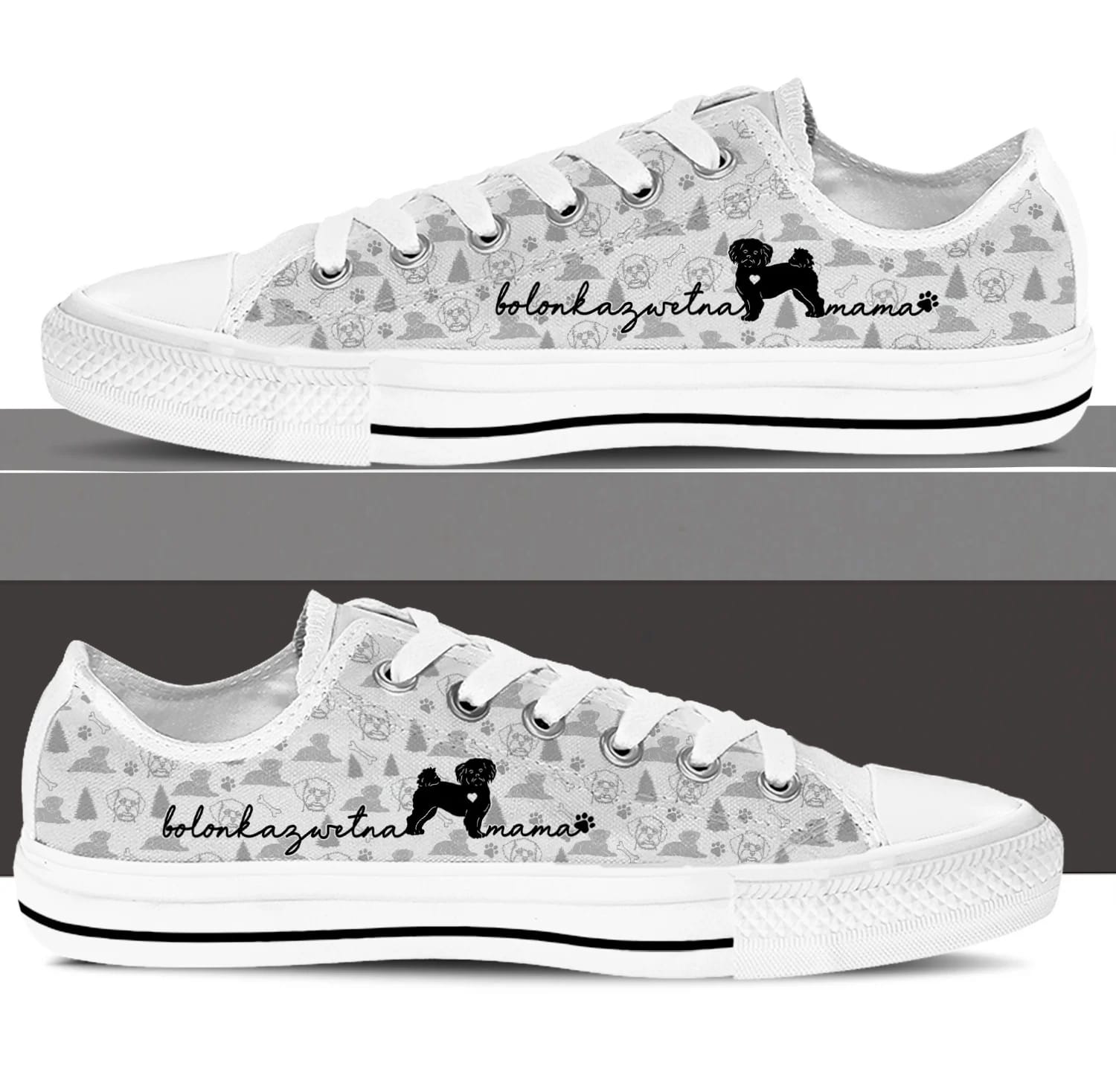 Bolonka Zwetna Low Top Shoes Sneaker For Dog Walking Dog Lovers Gifts for Him or Her 3