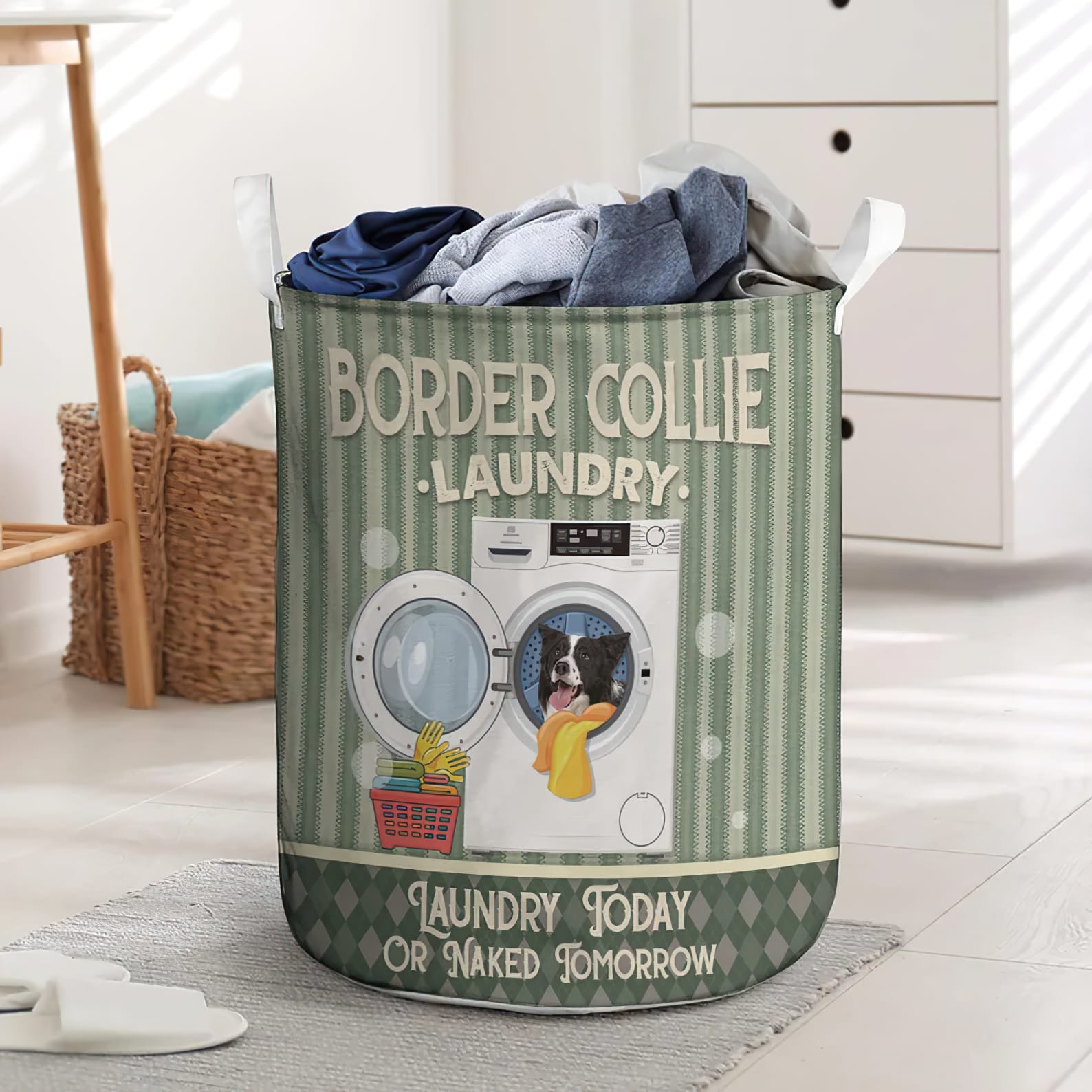 Border Collie Laundry Today Or Naked Tomorrow Laundry Basket Dog Laundry Basket Mother Gift Gift For Dog Lovers 1 Border Collie Laundry Today Or Naked Tomorrow Laundry Basket Dog Laundry Basket Mother Gift Gift For Dog Lovers 1