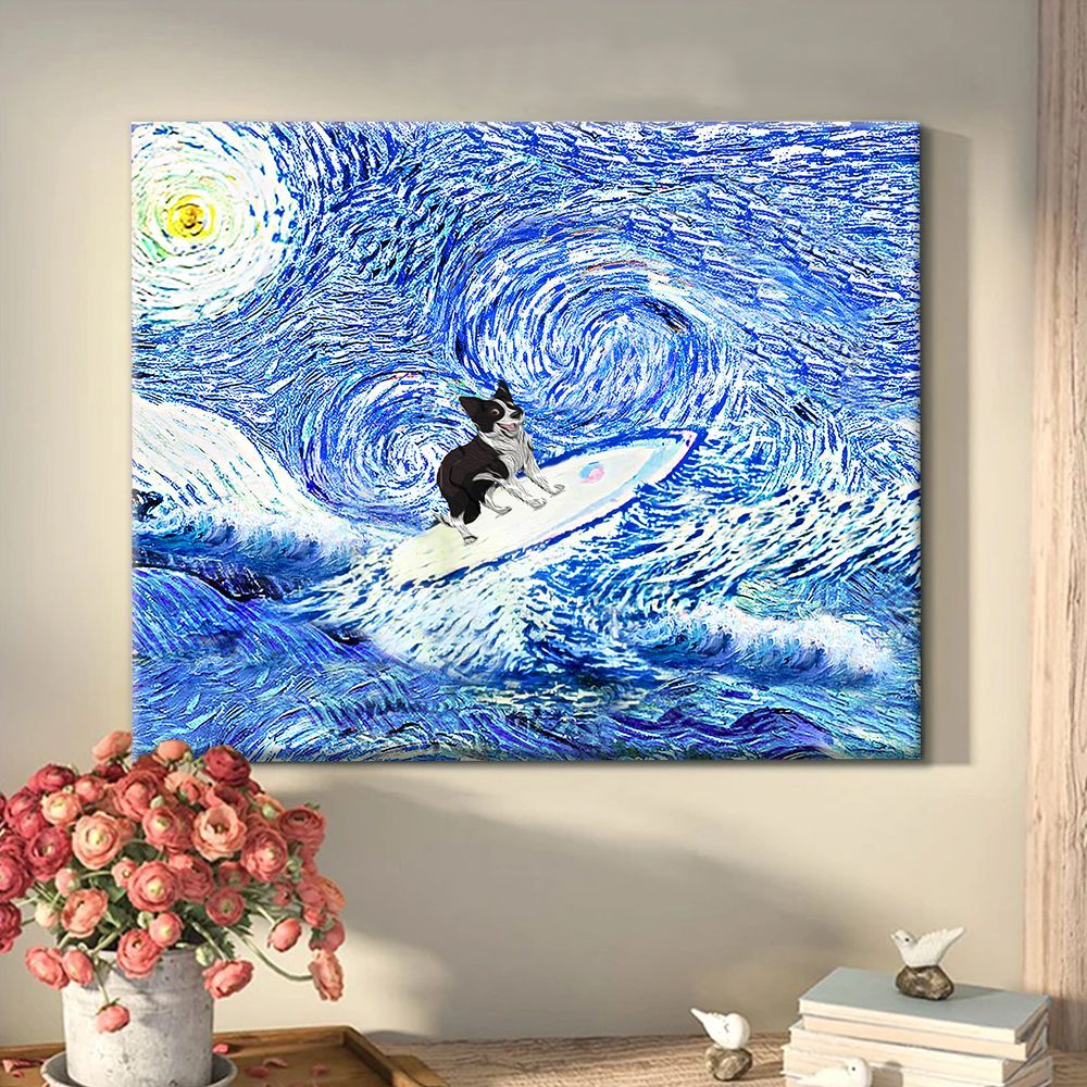 Border Collie Matte Canvas Dog Wall Art Poster To Print Housewarming Gifts 2 Border Collie Matte Canvas Dog Wall Art Poster To Print Housewarming Gifts 2