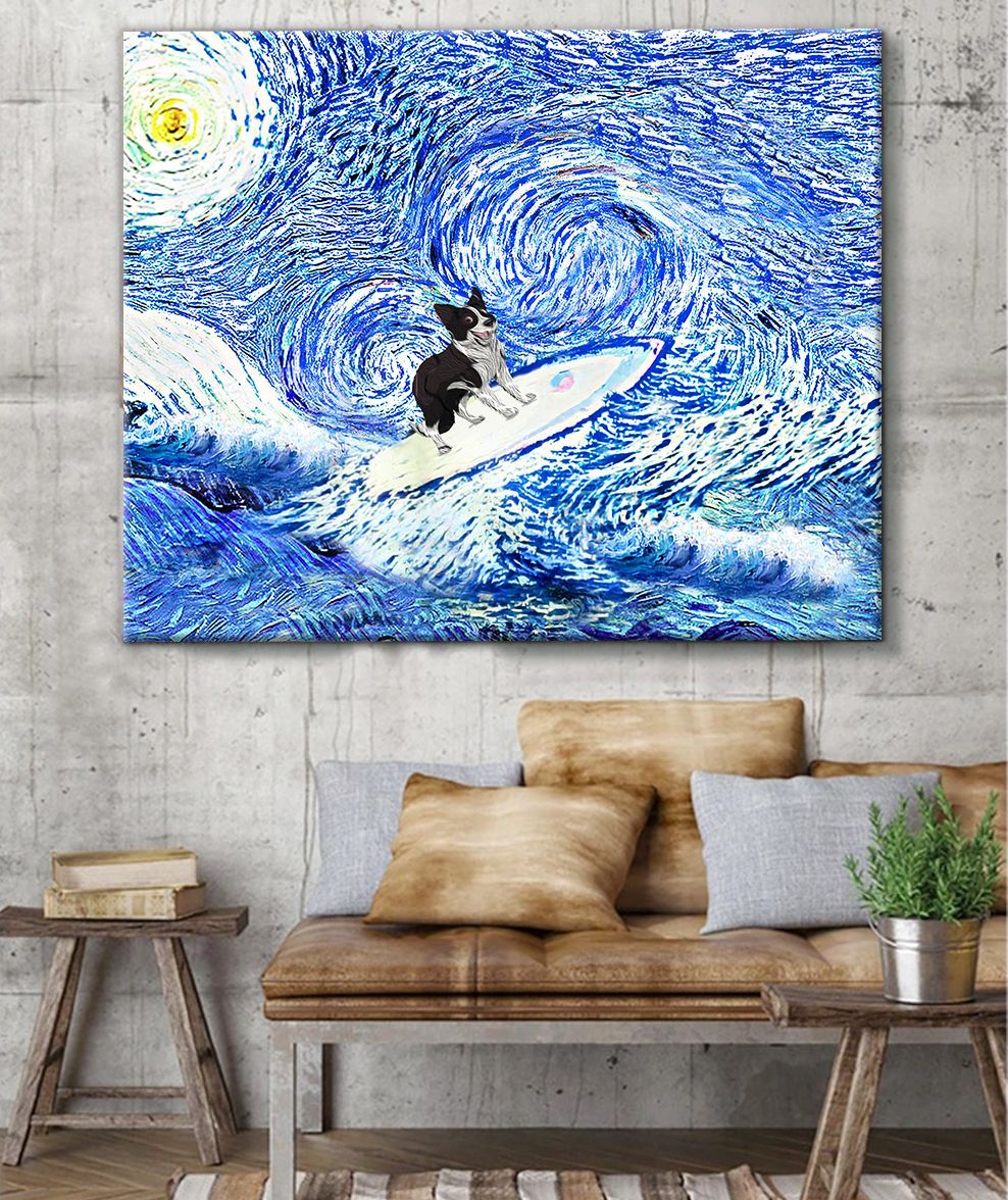 Border Collie Matte Canvas Dog Wall Art Poster To Print Housewarming Gifts 4 Border Collie Matte Canvas Dog Wall Art Poster To Print Housewarming Gifts 4