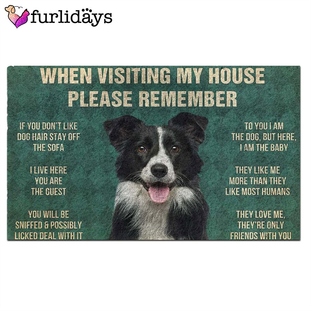 Border Collies House Rules Doormat s Rules Doormat Xmas Welcome Mats Dog Memorial Gift 2